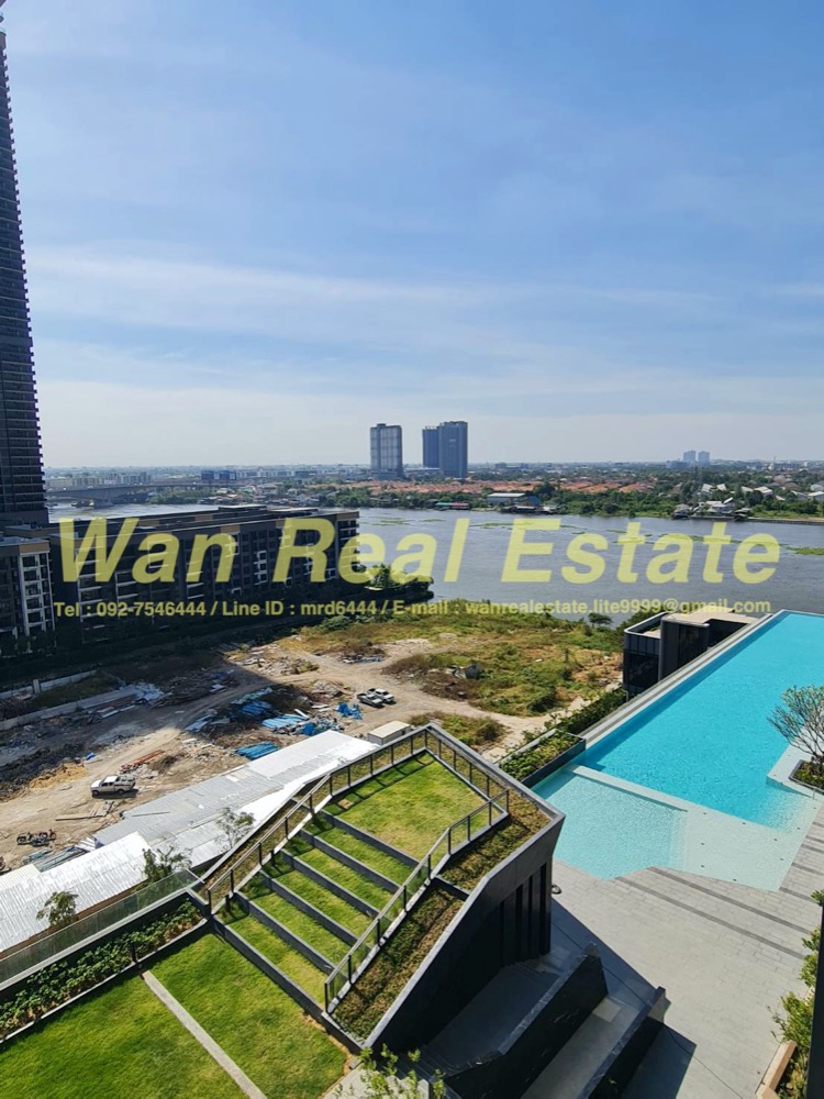 For RentCondoRattanathibet, Sanambinna : Condo for rent politan aqua, floor 12, garden view, river, central area, five-star hotel fully furnished ready (The new room has never been in)