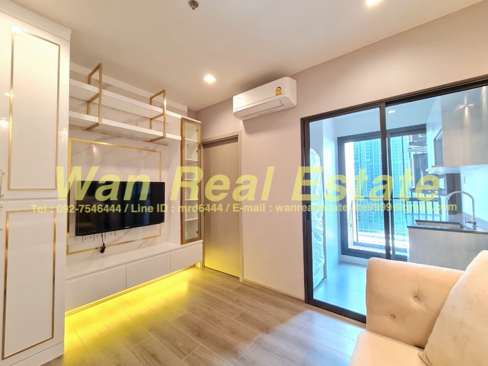 For RentCondoRattanathibet, Sanambinna : Condo for rent, politan aqua, 18th floor, size 30 sq m, beautifully decorated, pool view, river view, ready to move in