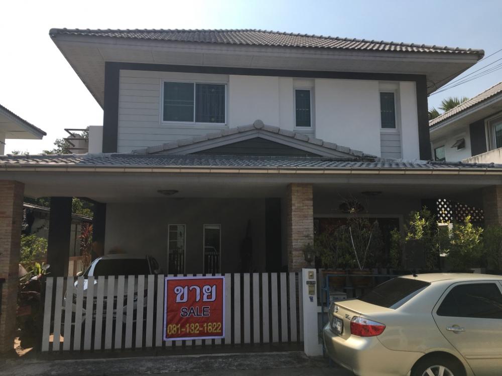 For SaleHousePattaya, Bangsaen, Chonburi : 2 storey detached house for sale, The Grand Village Sukprayoon.