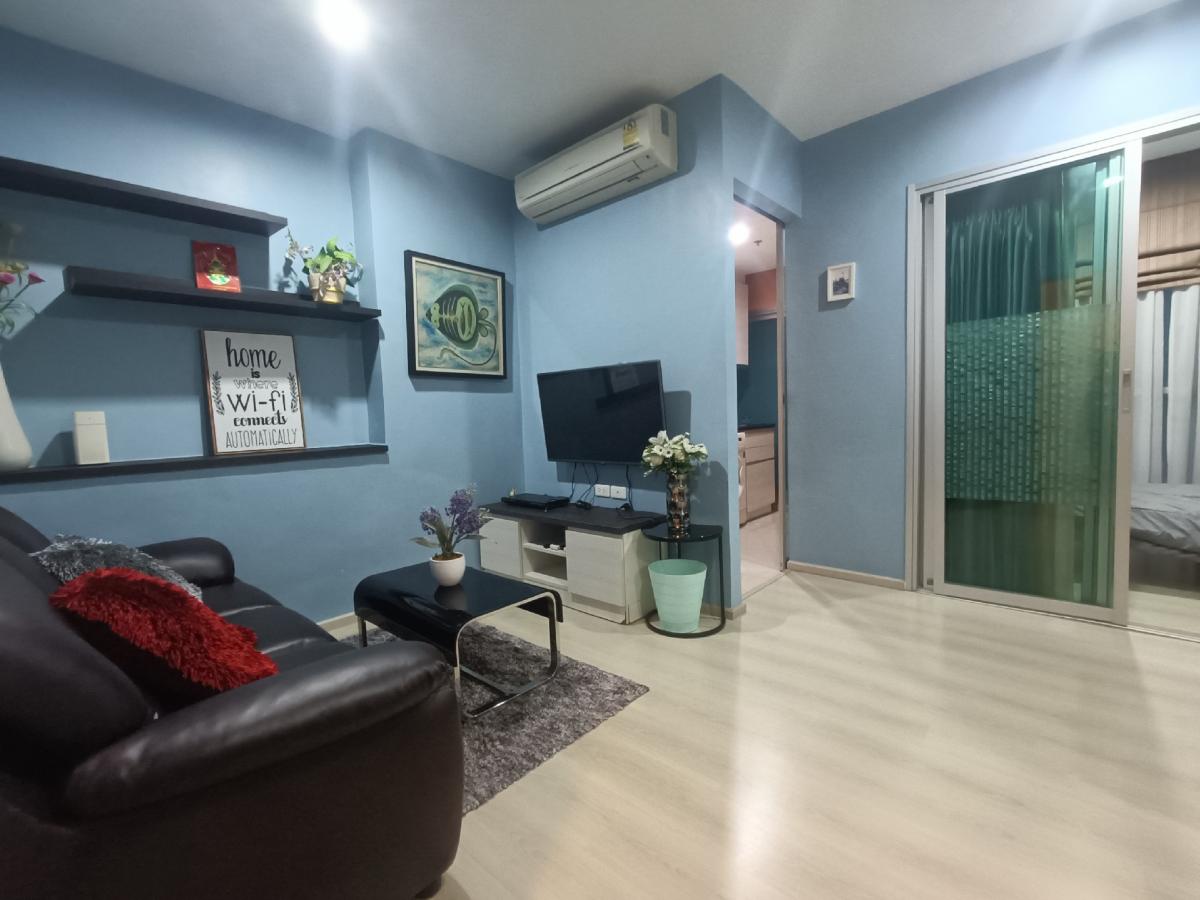 For RentCondoRatchadapisek, Huaikwang, Suttisan : Official (sales department of Niti, 100% confidence). Life Ratchadaphisek For rent (for rent) 2 bedroom 47Sq.m !!19,000baht