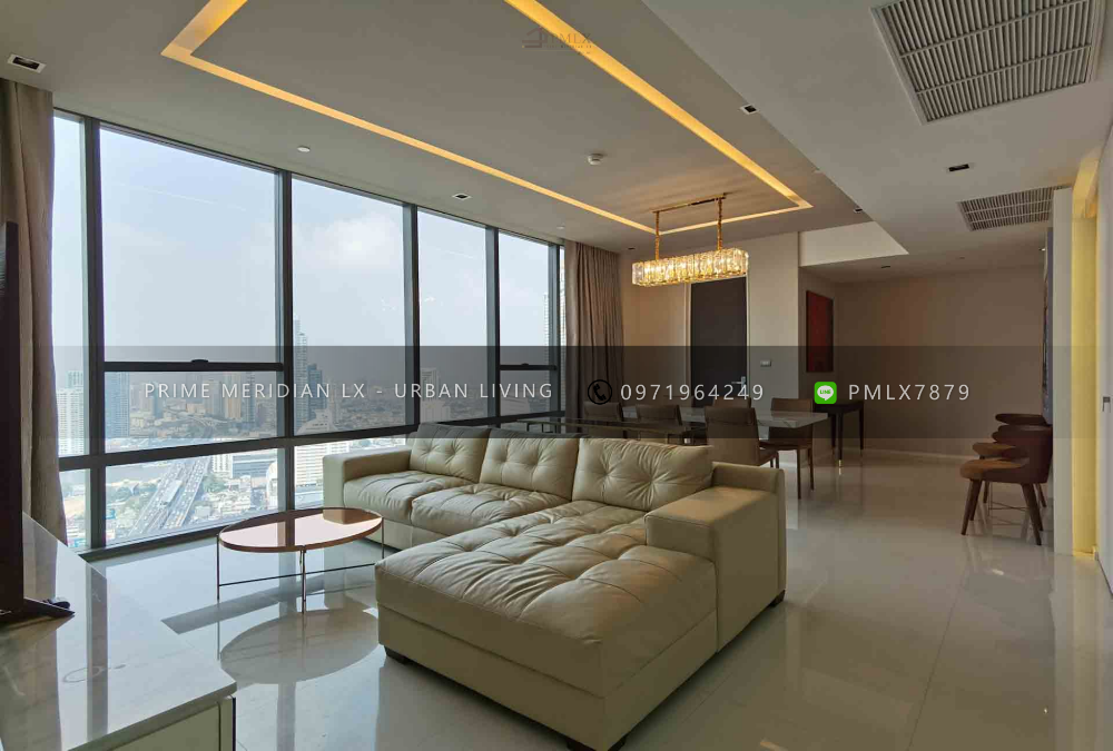 For RentCondoSathorn, Narathiwat : The Bangkok Sathorn - Beautifully Furnished 2 Bedrooms / Ready to move in / Private elevator