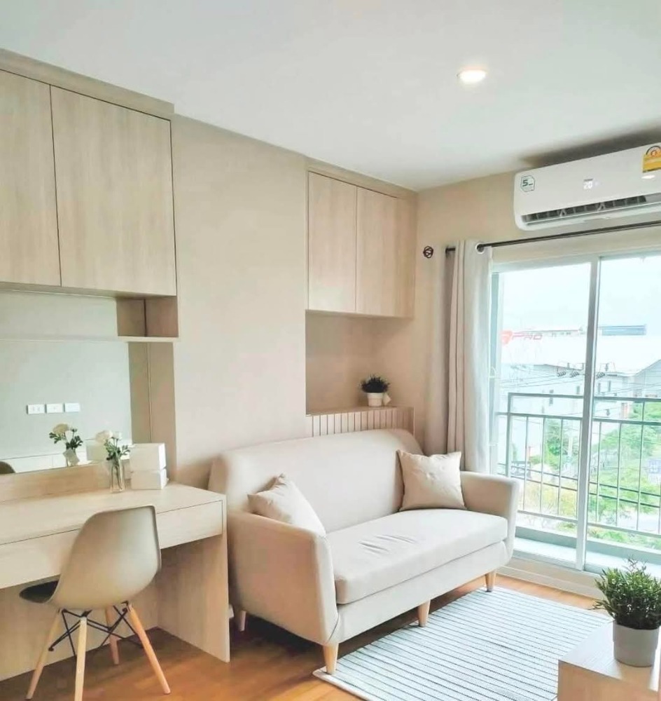 For RentCondoBangna, Bearing, Lasalle : 🍀Condo for rent Lumpini Place Bangna Km 3, beautiful room, 26 sq m., only 8500-