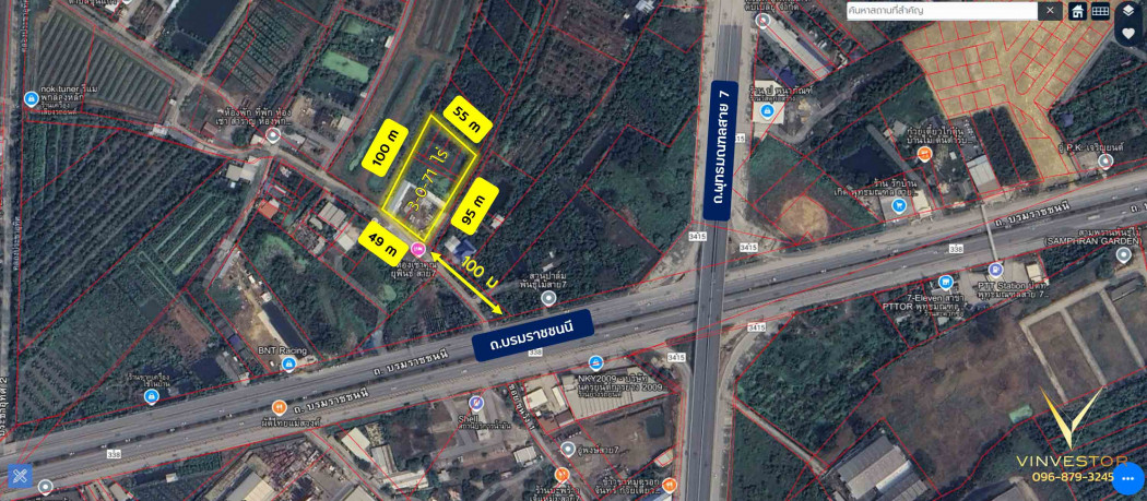 ขายที่ดินนครปฐม : ขาย ที่ดิน 3-0-71 ไร่ ใกล้ถนนบรมราชชนนี เพียง 100 ม แปลงสี่เหลี่ยม เหมาะสร้างบ้านอยู่อาศัย หอพัก อพาร์ทเม้นต์ บริษัท ร้านอาหาร