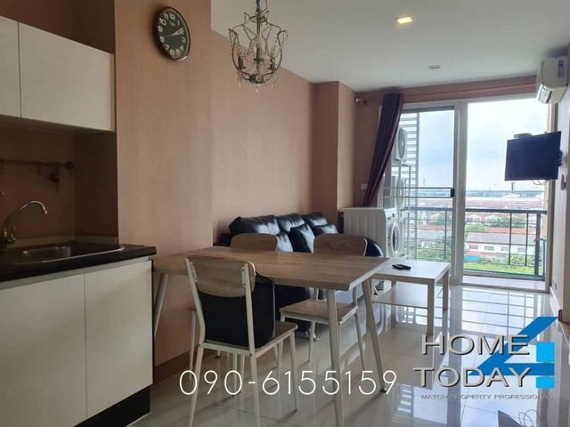 For RentCondoLadkrabang, Suwannaphum Airport : Urgent, Condo for rent, Airlink Residence, special price 12,000 baht, new building, near the common area