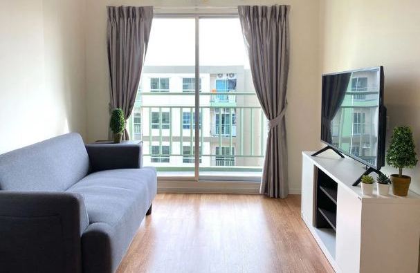 For SaleCondoRattanathibet, Sanambinna : Condo for sale, Lumpini Ville Phra Nang Klao River View, near MRT Sai Ma, 1 bedroom, size 26.18 sq m. Book today and get free privileges! Expenses on the transfer date + complete electrical appliances, call 081-206-9708 P Noi.