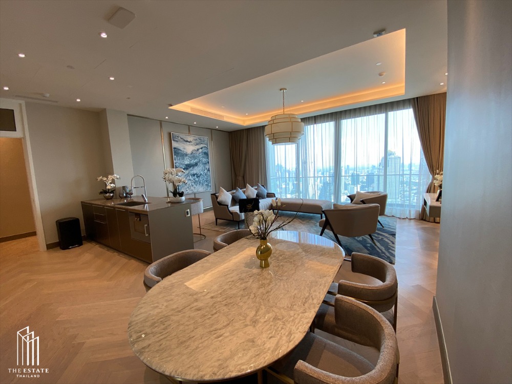 ขายคอนโดวงเวียนใหญ่ เจริญนคร : Condo for SALE *The Residences At Mandarin Oriental Bangkok Penthouse Suites ชั้นสูง 40+ ห้องมุม ทิศใต้ @453 MB