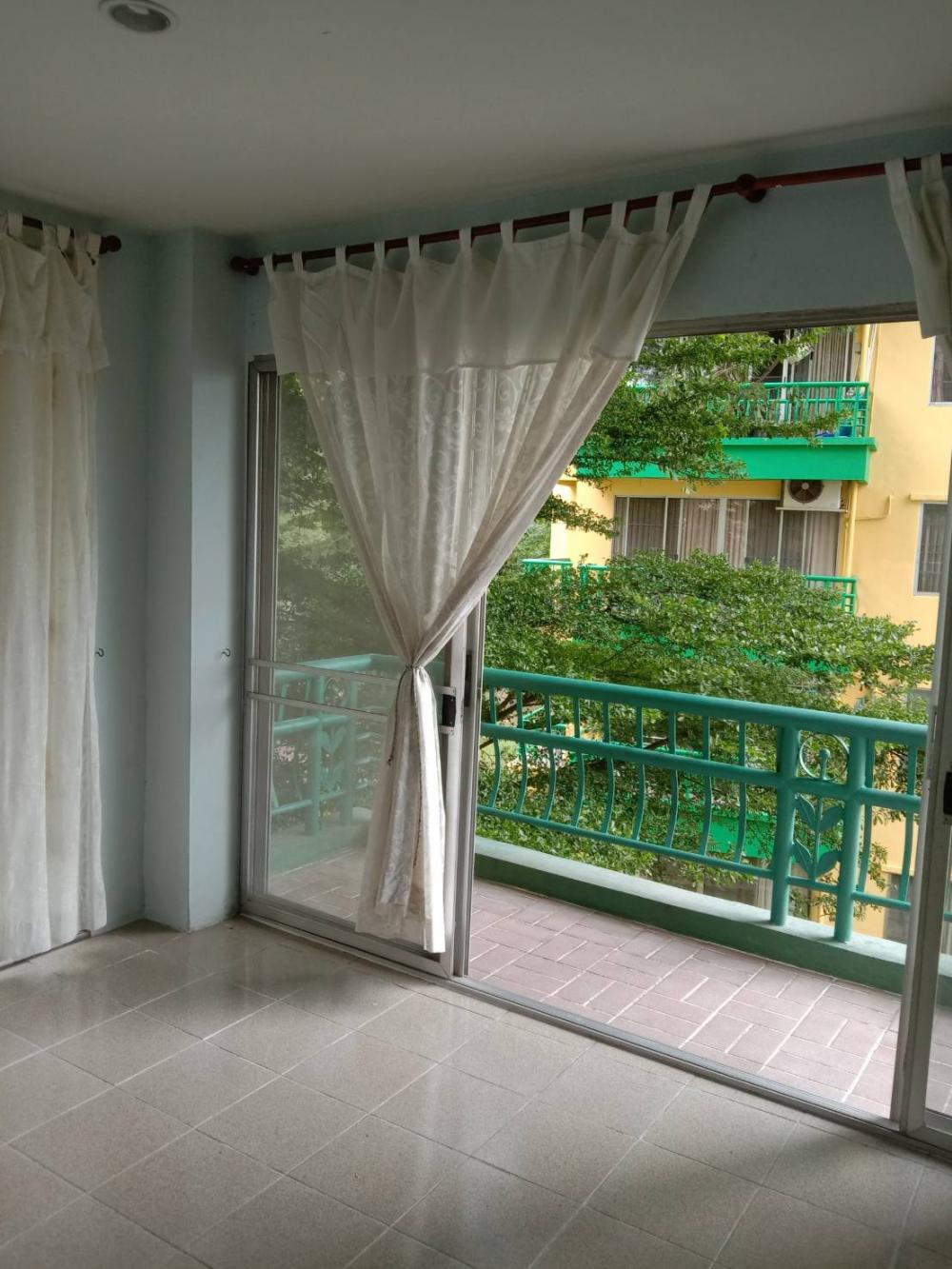 For RentCondoBangna, Bearing, Lasalle : 2 bedroom condo for rent, corner room, garden view, good price, cool wind all day Beautiful, beautiful, shady