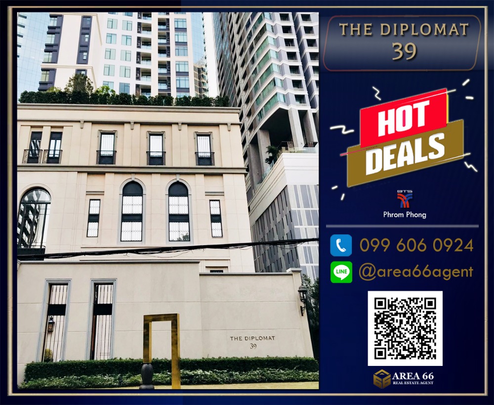 For SaleCondoSukhumvit, Asoke, Thonglor : For Sale The Diplomat 39 Nearby BTS Phrom Phong