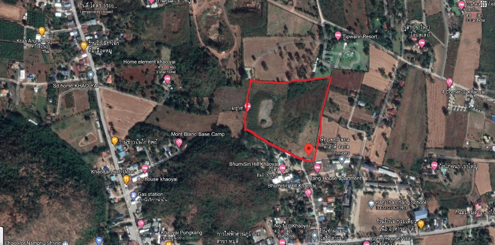 For RentLandPak Chong KhaoYai : Owner Post >> Sell and rent land in Khao Yai with mountains, almost 27 rai.