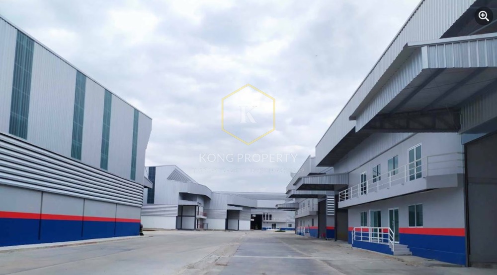 For RentWarehouseSamut Prakan,Samrong : Warehouse/factory for rent with 2-storey office, many sizes to choose from, Bang Sao Thong District, Samut Prakan