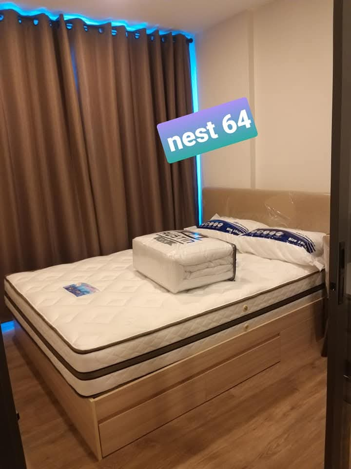 For RentCondoOnnut, Udomsuk : 🛟Condo for rent The Nest Sukhumvit 64 near BTS and BTS Udomsuk, beautiful room, fully furnished, size 25 sq m., rent only 10000-