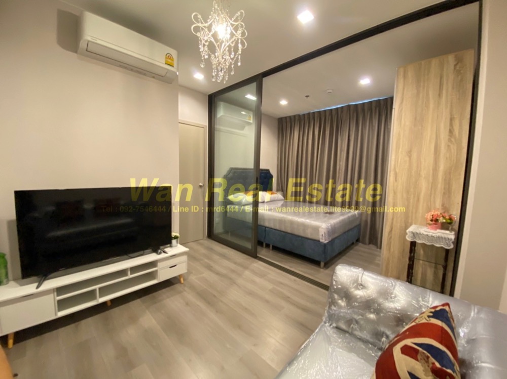 For RentCondoRattanathibet, Sanambinna : Condo for rent politan aqua, 19th floor, size 25 sq.m., beautiful decoration, fully furnished, ready to move in, new project