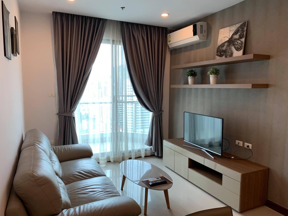 For RentCondoRama9, Petchburi, RCA : Condo for rent Supalai Premier Asoke, fully furnished, high floor