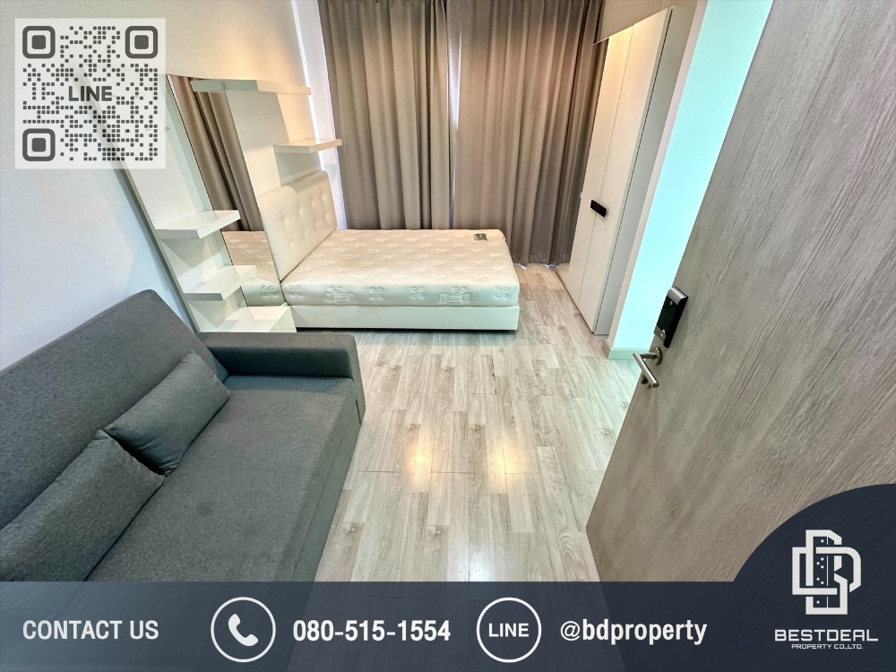 For RentCondoRama9, Petchburi, RCA : Bestdeal  FOR RENT Studio 22 sqm. Rental 12,000 THB /month CONDO “IDEO MOBI RAMA 9” Near Phraram Kao 9 MRT Station 80 meters.