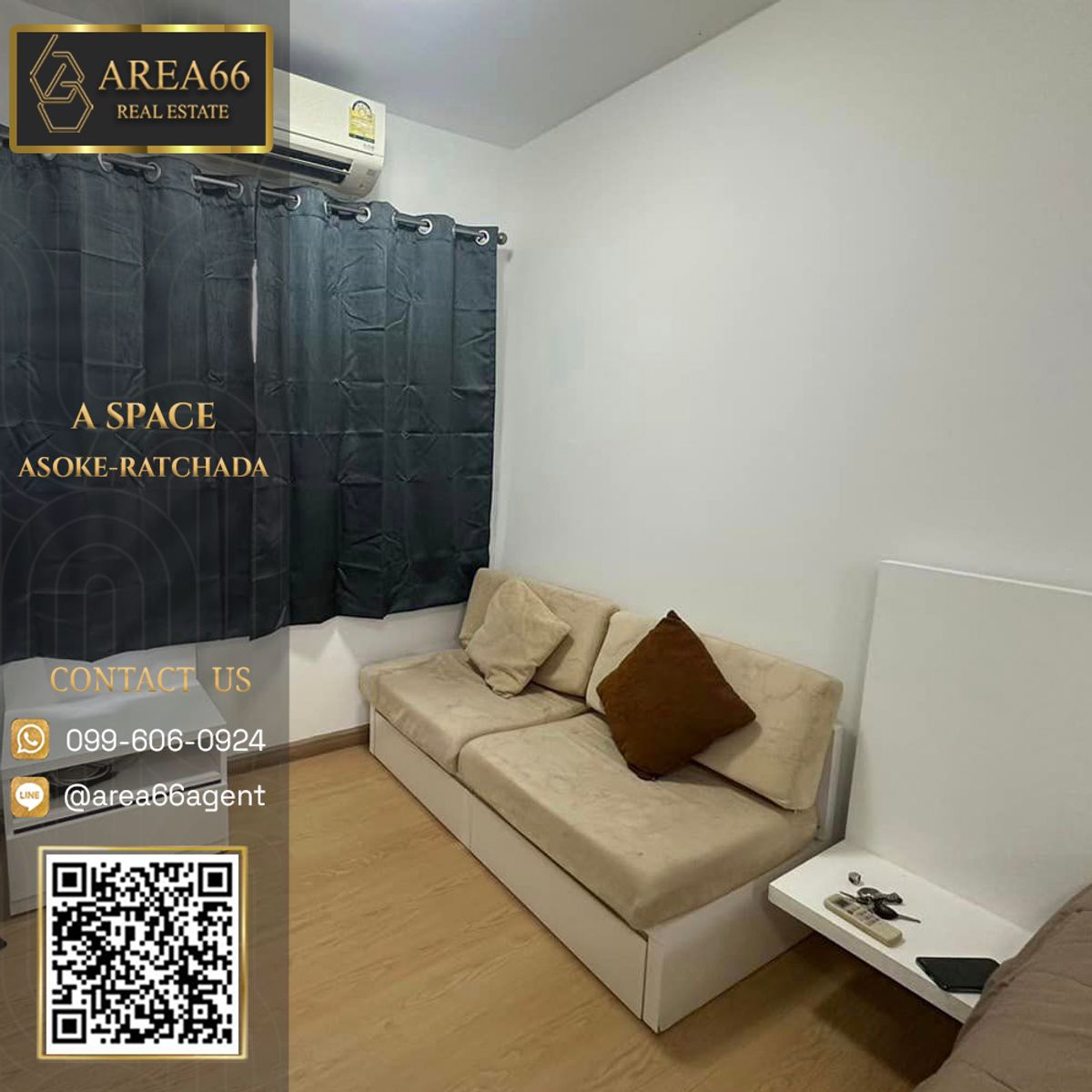 For SaleCondoRama9, Petchburi, RCA : 🔥 For sale!! Condo A Space Asoke-Ratchada