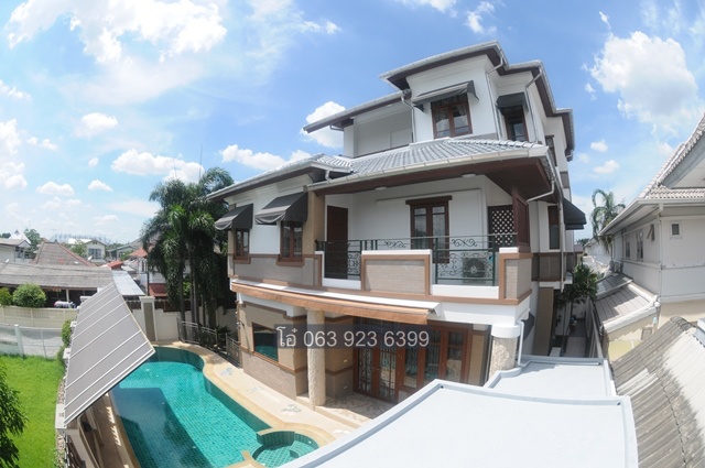 For SaleHouseNawamin, Ramindra : Quality House for Sale Patthawikon 2 Village include Private Pool in Nuanchan 56 / Ram Inthra 44 near Pradit Manutham and Nawamin Bangkok