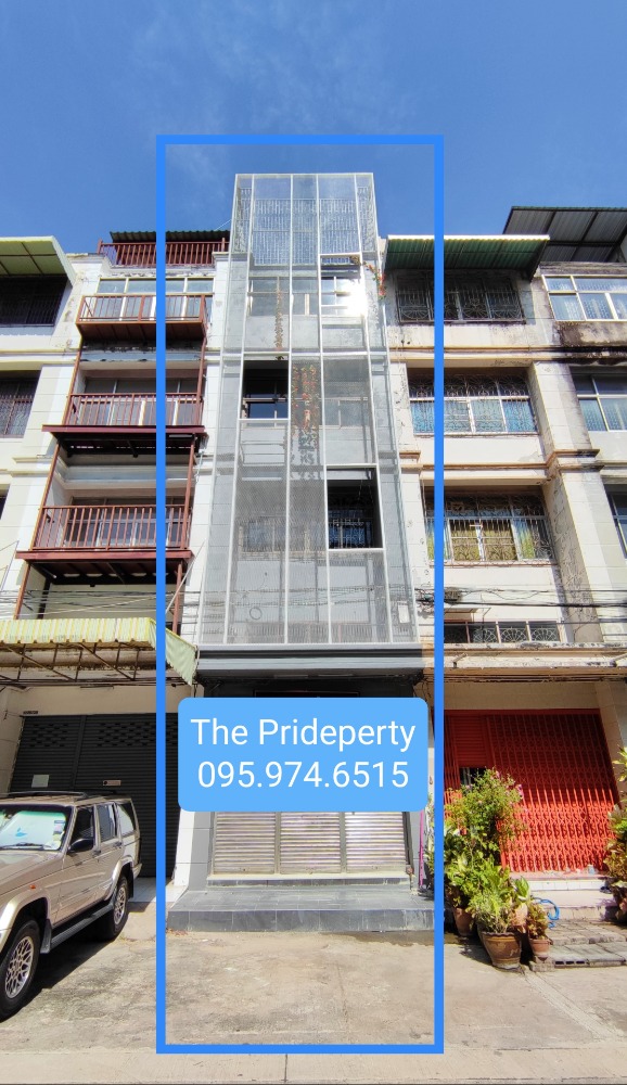 For SaleShop HouseBang Sue, Wong Sawang, Tao Pun : 5 storey commercial building for sale, on Bangkok-Nonthaburi Road, 300 sq m, 15 sq wa, renovated the whole building, ready to be a Home Office, near MRT Bang Son