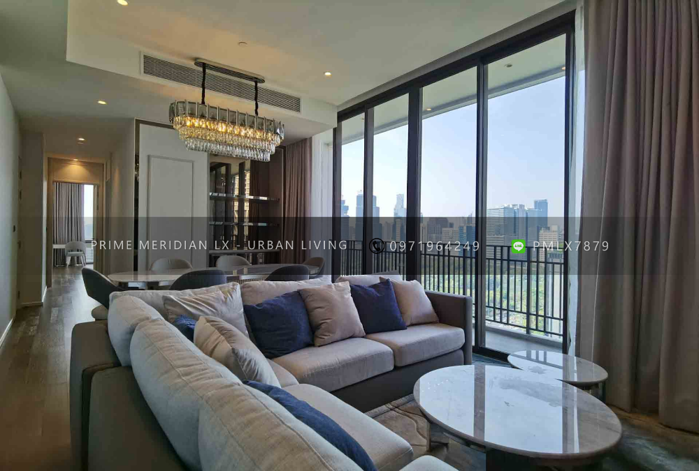 For SaleCondoWitthayu, Chidlom, Langsuan, Ploenchit : Muniq Langsuan - Beautifully Furnished 2 Bed, Stunning views of Lumphini Park