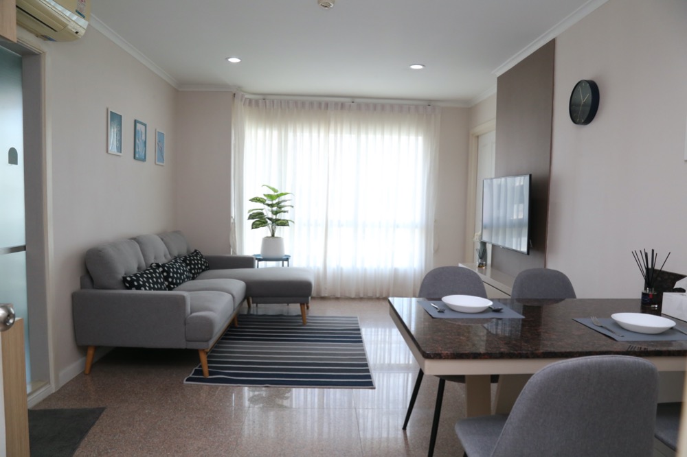 For RentCondoRama3 (Riverside),Satupadit : For rent, 2 bedrooms, 53 sqm (in combination with 2 parking spaces), very beautiful room, ready to move in / Condo Lumpini Park Riverside Rama 3