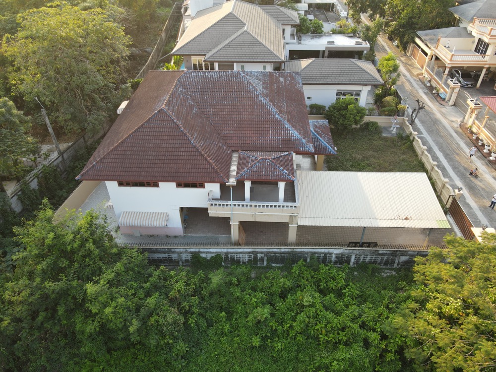 For SaleHouseRama5, Ratchapruek, Bangkruai : Land for sale plus 2 storey detached house, 6 bedrooms, 5 parking spaces, private location, shady village, Ratchaphruek 28