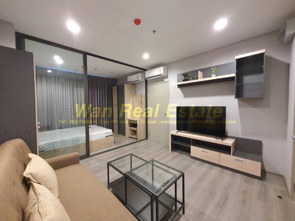 For RentCondoRattanathibet, Sanambinna : Condo for rent politan aqua, 18th floor, size 31 sq.m., river view, beautiful decoration, fully furnished, ready to move in.