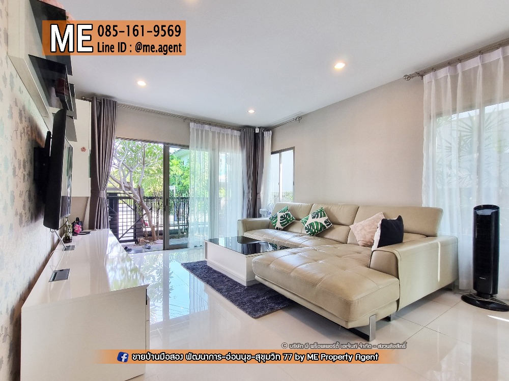 For RentHousePattanakan, Srinakarin : For Rent House The Plant Estique Pattanakarn 38 fully furnished Near BTS On Nut - Thonglor Tel. 064-954-9619 (RBE12-40)