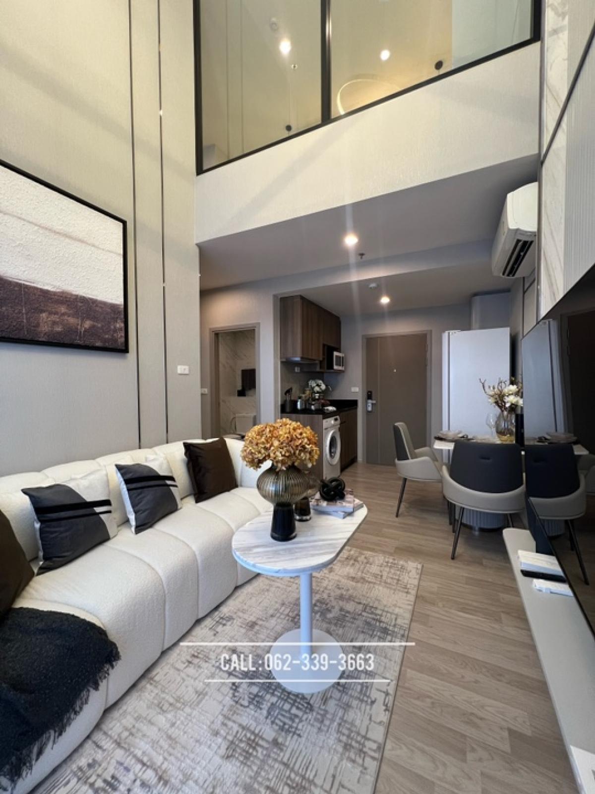 For SaleCondoBangna, Bearing, Lasalle : 💥 Sell DUPLEX 1 Bedroom Ideo Mobi Sukhumvit Eastpoint, free down payment, free transfer, make an appointment to see the project 062-339-3663