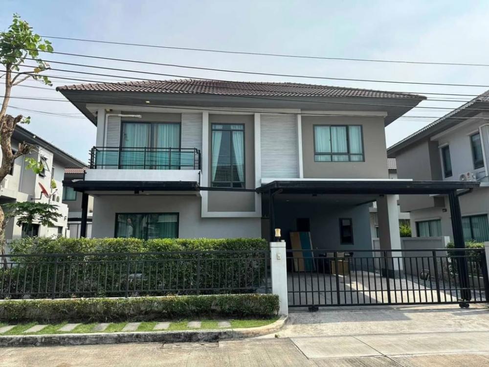 For RentHouseLadkrabang, Suwannaphum Airport : Single house and for rent, Life Bangkok Blue Lerward project, Rama 9 Ring Road