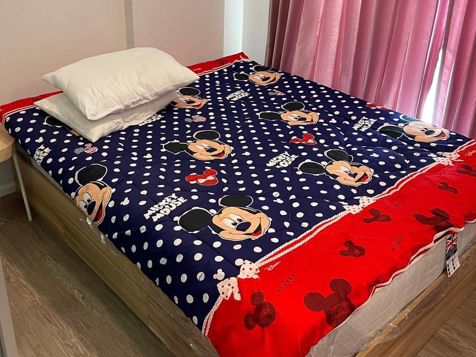 For RentCondoVipawadee, Don Mueang, Lak Si : 📣📣 Corner room #HappyCondo for rent Beautiful condo near Don Mueang Airport (9,000/month), separating the bedroom with a sliding glass ❤ pun