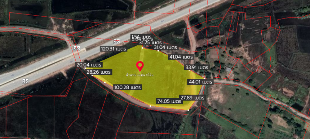 For SaleLandKorat Nakhon Ratchasima : Land for sale in Korat, prime location, bright future, along the national highway. Ring Road around Korat (290)