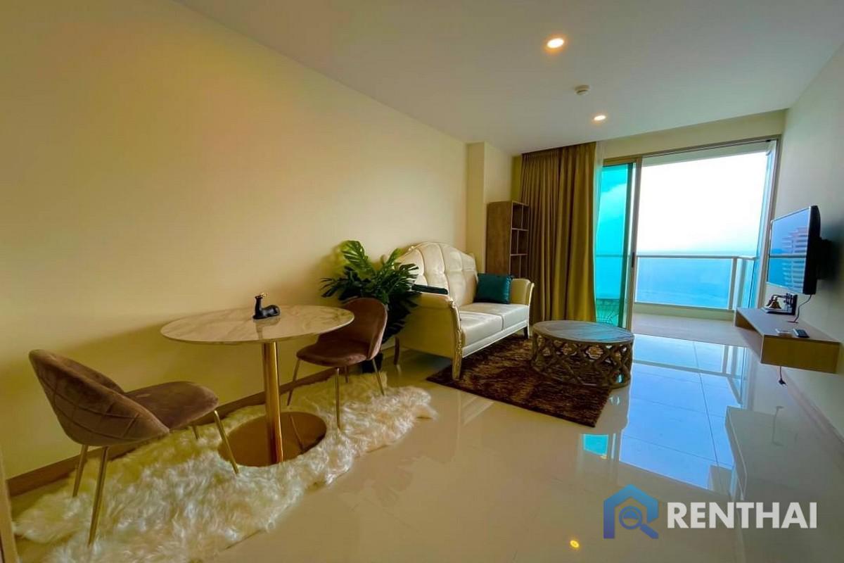 For SaleCondoPattaya, Bangsaen, Chonburi : The Riviera Jontien for sale 1 bedroom 48 sqm high sea vie 6.99 Mb