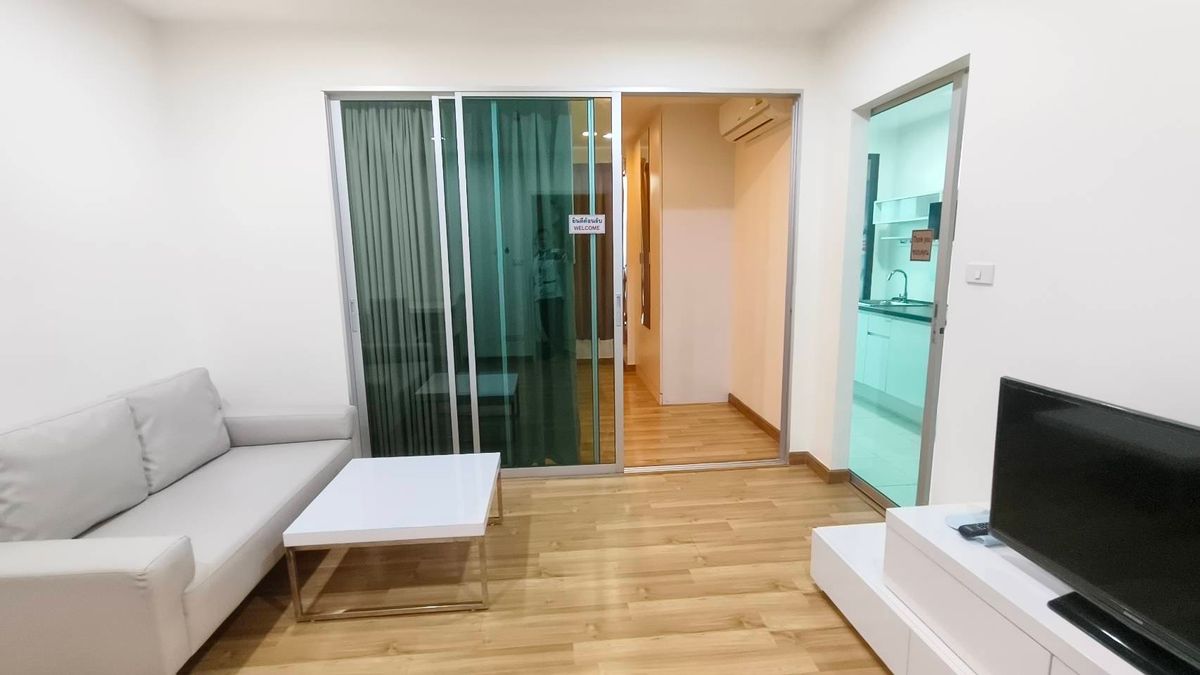 For RentCondoKaset Nawamin,Ladplakao : Condo for rent, Free Mio Fire Kaset-Nawamin, price 8900, 2 air conditioners, separate bedrooms Living room and kitchen separated from each other, Building A, 3rd floor