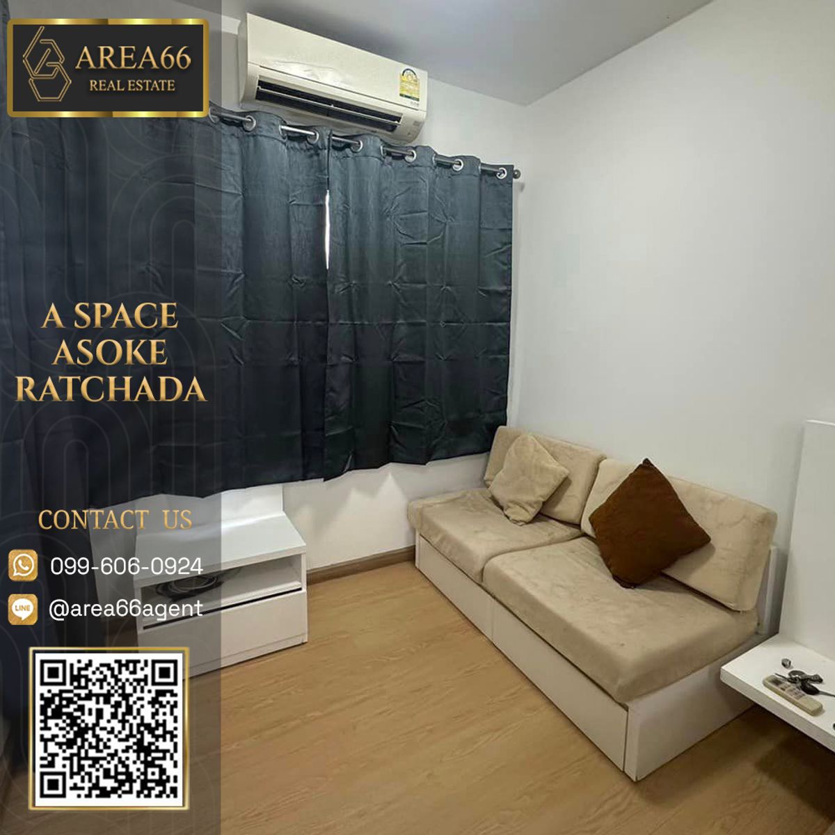 For SaleCondoRama9, Petchburi, RCA : 🔥 For sale!! Condo A Space Asoke-Ratchada