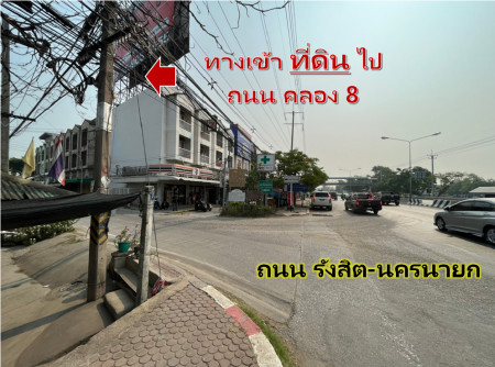 ขายที่ดินปทุมธานี รังสิต ธรรมศาสตร์ : ขาย ที่ดิน ติดถนนเส้น คลอง 8 ปทุมธานี แปลงสวย เนื้อที่ 6 ไร่