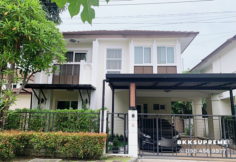 For SaleHouseLadkrabang, Suwannaphum Airport : (Sell) * Single house, The Centro On Nut-Wongwaen | AP project location on the main road On Nut-Lat Krabang Do not enter the alley