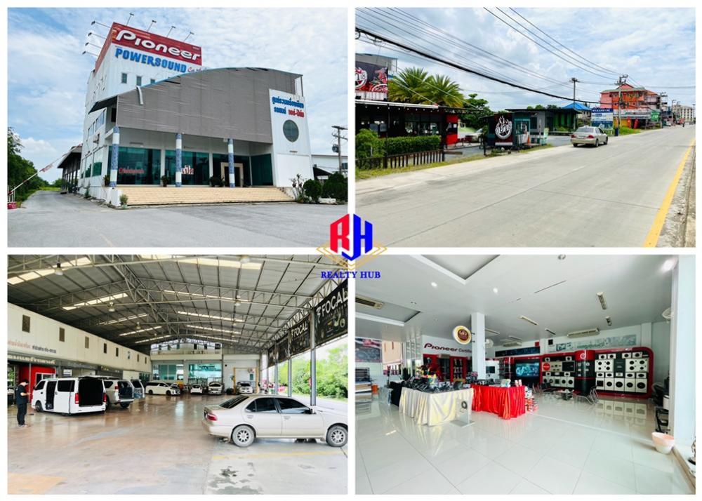 For SaleShowroomAyutthaya : Showroom for sale with 5 rai of land, 4-lane Government Center Road, in the center of Ayutthaya